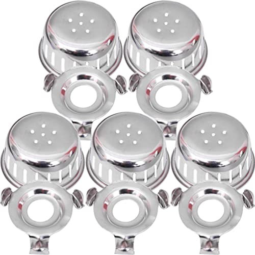 ULTECHNOVO 10 Sets Pressure Cooker Anti-Blocking Cover Cooker Steam Release Valve Pressure Cooker Washer Power Pressure Cooker XL Replacement Parts Mirros Steam Valve Stainless Steel Canned