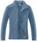 33,000ft Damen Fleecejacke mit Durchgehendem Reißverschluss Stehkragen Damen Leichte Fleece Jacke Antistatische Outdoor Damenjacke für Wandern und Freizeit, Graublau M