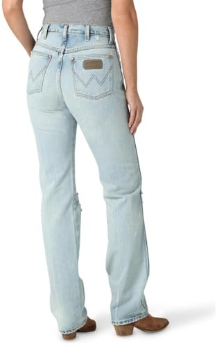 Wrangler Damen Cowboy Cut High Rise Slim Fit Tapered Leg Jeans, Vintage, 15-34