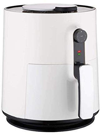 Freidora de aire inteligente 3 litros - freidora de aire con control de temperatura y temporizador - 1500 W - freidora sin aceite - horno - cesta fácil de limpiar - blanco rojo Cada Familia lofty