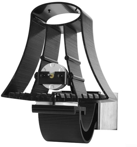 SPORTARC Kaminventilator mit 4 Flügeln, Wandmontage, Betrieb ohne Strom, mit Thermometer, verbessert die Effizienz des Kamins mit 4 Flügeln, Wandventilator