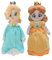 HANBO Super Star Collection Princes Peach Plüsch Prinzen Roslina & Dasy, 26 cm (blau und gelb)