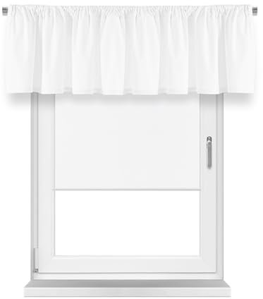 EDLE Draperie-Kurzvorhänge, Verdunkelungsvorhänge, Schranktürvorhänge, Set mit Stangentaschen for Schlafzimmer, Wohnzimmer (CH : 138 * 46cm/54 * 18in)