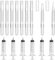 15 Pièces Stylo de Retouche de Peinture Cloisons Sèches Set, 3ml Stylo Pinceaux Transparent Remplissable, Kit de Réparation des Murs au Stylo à Peinture pour l'Intérieur Murale Armoires avec Seringue