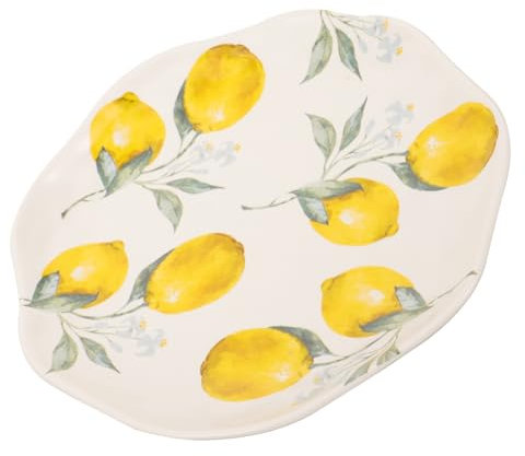 MOLUCKFU Assiette En Céramique De Citron Assiettes À Salade Assiette Alimentaire En Céramique Assiettes Alimentaires Assiettes De Service Assiettes En Céramique Assiettes À Dessert