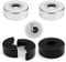 LONGHAO 4 pcs Rohrabdeckung ABS Wasserhahn Rosette Duscharmatur Rosette Flach Heizungsrohr Abdeckung Loch,3 Größen in 1 Heizungsrohr Rosette,20MM/25MM/32MM,für Wasserhahndekoration (#1)