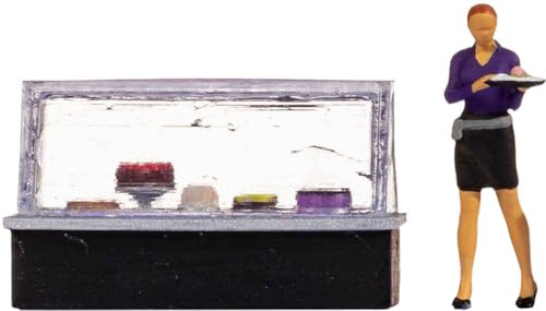 Busch 16510 H0 Tiny-Scenes Kuchentheke mit Modellfigur