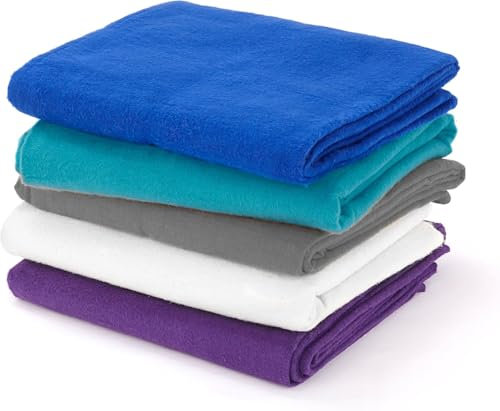 Yogamatters Organic Cotton Yoga Blanket, 230cm x 150cm | Perfect for Restorative & Iyengar Yoga and Meditation (Charcoal)