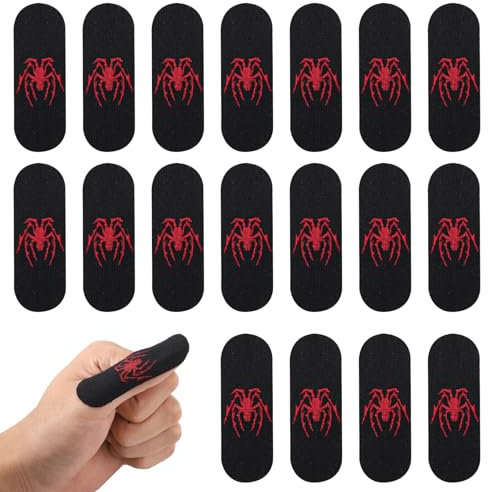 120 Stück Spider Bowling-Fingertape, Elastisches Schützendes Fingereinlageband Atmungsaktives Bowling-Daumentape Fingerbandage Unverzichtbares Zubehör für Bowler Männer und Frauen (Schwarz)