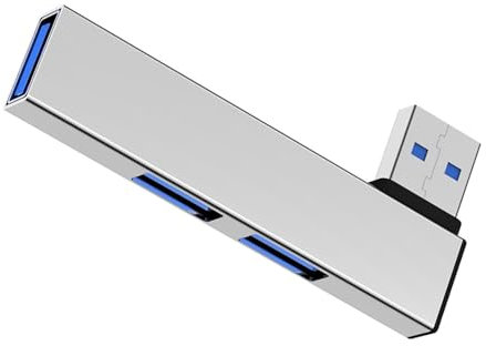 90 Degree USB Type C Hubs Docking Station 4 Port Data Transfer Expander Fast USB3.0 For PC Laptop