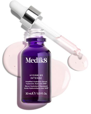 Medik8 Hydr8 B5 Intense, hochwirksames Multi-Weight-Hyaluronserum - 30 ml | Hochwirksames Hyaluronsäure-Serum, regeneriert, glättet und polstert die Haut auf – für normale bis trockene Haut