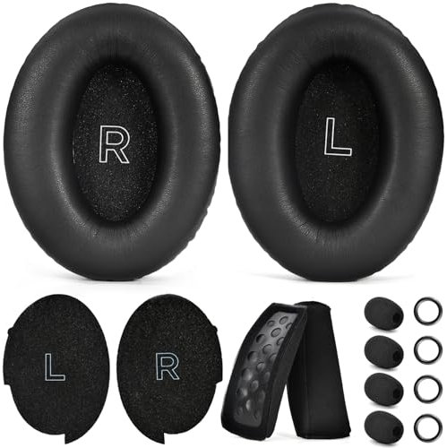 Kit Mod misto A30 defean cuscinetti auricolari di ricambio compatibili con cuffie aeronautiche Bose A30, schiuma di memoria per isolamento acustico, inclusi filtri in schiuma, 4 coperture per