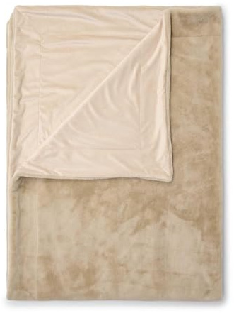 ESSENZA Plaid Furry Oatmeal, 150x200 cm - 100% Polyester - Uni