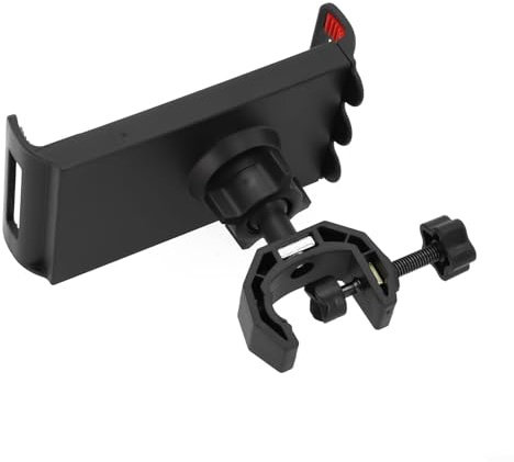 Support de tablette facilement réglable compatible avec les pieds de microphone de musique