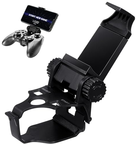 SEWACC Verstellbare Game Controller Halterung aus Robustem Abs Ergonomischer Mobile Phone Clamp für Gaming mit Stabilem Flexiblem Clip Kompatibel mit Smartphone für Komfortables
