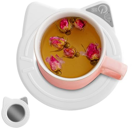 Kaffeewärmer - USB-Kaffee-Wärmer | Untersetzer aus Edelstahl, Temperaturregelungsmatte mit automatischer Abschaltung | Sorgt dafür, dass Ihr Getränk an der Stelle bleibt