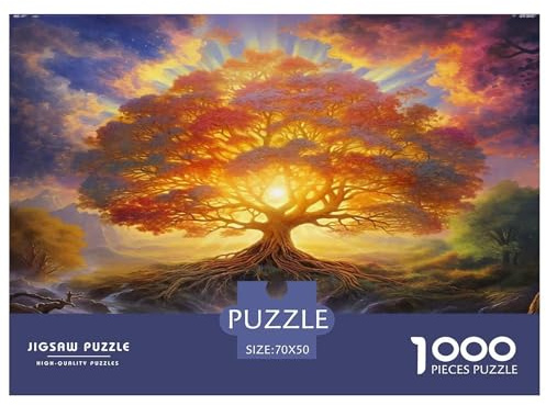 Arbre de Vie Puzzle 1000 Pièces Educa Jouet en Bois Divertissement Créatif De l'art De La Décoration Jeu Éduchatif Challenge Toy Adultes Et Enfants À Partir De 14 Ans 70x50cm/1000pcs