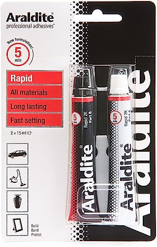 ARALDITE® Lot de 2 tubes de colle époxy rapide et forte 15 ml