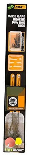 Fox Edges Arma Point Wide Gape Beaked PVA Bag Rig Micro Barbed Größe 4 CCR150 Vorfächer Rigs