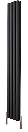 Hudson Reed Revive Ayre - Design Heizkörper 1800mm x 230mm in Anthrazit