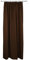 Rollmayer Hochwertig Vorhänge mit Bleistift Kollektion Vivid (Braun 28, 135x260 cm - BxH - 2 er Pack) Blickdicht Uni einfarbig Gardinen Schal für Schlafzimmer