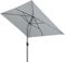 derby Basic Lift NEO 250x200 – Rechteckiger Sonnenschirm – Höhenverstellbar – ca. 250x200 cm – Hellgrau