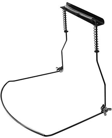 OTOTEC Professioneller Mundharmonika-Halter mit 10 Löchern, verstellbar, aus schwarzem Metall