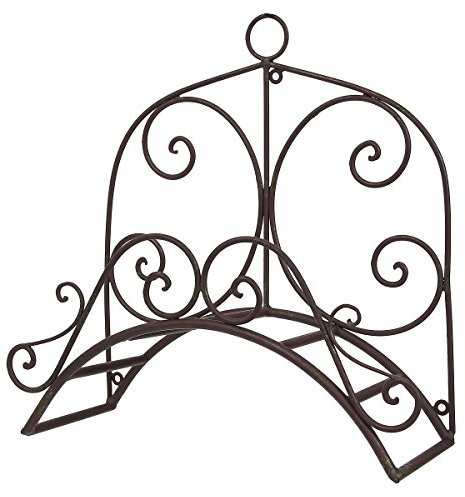 ExtraRetro Gartenschlauchhalter Metall - Schlauchhalter Wandschlauchhalter - Antik braun