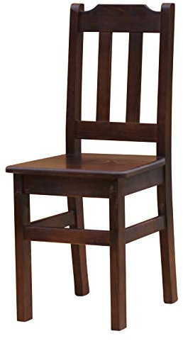 k koma Massivholz Stuhl aus Kiefernholz in Nuss-Optik – Neu für Restaurant und Hotel