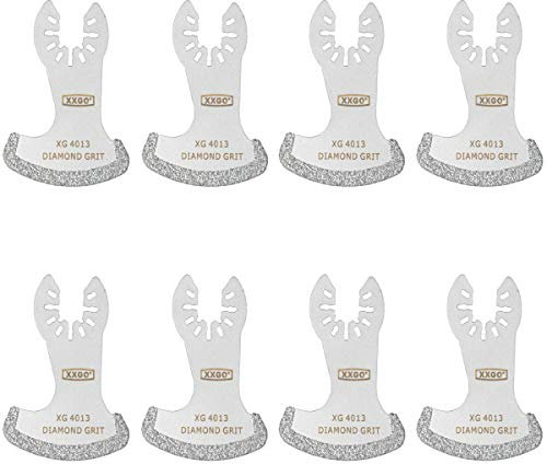 XXGO 8 Pcs Oscillating Tool Blades Diamond for Grout Removal XG8001SU