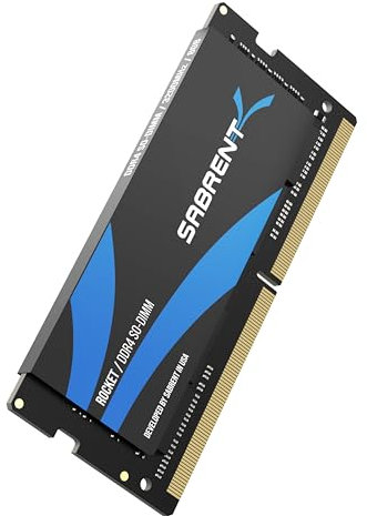 SABRENT RAM SODIMM Memory 8GB DDR4 3200MHz CL22 portable Memory Module for Laptop, Ultrabook and Mini-PC (SB-DDR8)