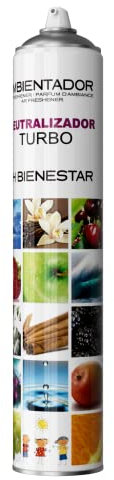 Ambientador TURBO NEUTRALIZADOR 750 ml. PH Bienestar Marofran - Elimina Olores con Aroma a Jabón Puro. Muy Potente. Ideal para Limpieza de Coches, Hostelería, Hogar. Anti-Tabaco. Dura 24h