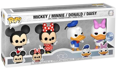 Funko Pop! Disney: Disney Classics 4PK - Daisy Duck - Collectable Vinyl Figure - Gift Idea - Official Merchandise - Toys for Kids & Adults - Movies Fans - Model Figure for Collectors and Display