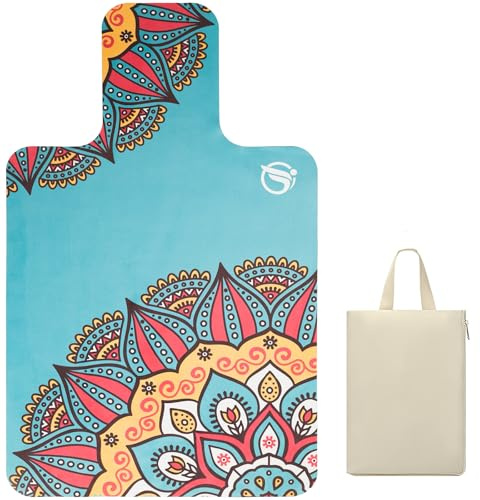 jooeer Pilates Reformer Mat Non Slip Portable Yoga Workout Accessories Home Gym Exercise Machine Equipment Cover Pad, Sweat Absorbent, Foldable, Hygienic, 96x56cm