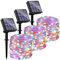 Lezonic Solar String Lights Outdoor, 3Pack Each 12M/40Ft 120LED Fairy Lights 8 Modes Copper Wire Solar Garden Lights for Home Garden Patio Yard Gazebo Party Wedding Decoration (Multi-Colored)