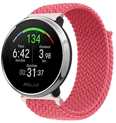 Nylon Armband Kompatibel mit Polar Ignite 3/ Ignite 2/ Ignite/ Polar Unite/ Polar Pacer Stoff Sport Armbänder für Damen Herren Ersatz für Polar Ignite 3/ Ignite 2/ Ignite/ Polar Unite/ Polar Pacer (5)