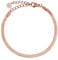 GD GOOD.designs Schlangen Armband für Damen | Flacher Armreif ohne Anhänger in Rosegold | Edelstahl Schmuck 3mm breit | Wasserfest