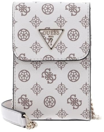 GUESS Handytasche Umhängetasche Noelle Girlfriend Smartphone Bag Cream Logo creme