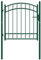 vidaXL Portal de Cercado con Parte Superior Arqueado Portal de Jardín Portal de Terraza Puerta de Patio Barrera de Jardín Exterior Acero 100x100 cm Verde