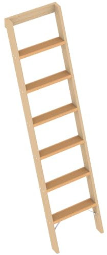 Layher Holzanlegeleiter 1023 mit Stufen - 6 Stufen; Länge 1.80 m