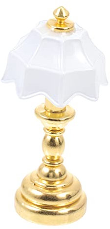 UPKOCH 1pc Mini Delicate Bedside Light Dollhouse Decor Model for Landscape Crafts Non-lighting Style Table Lamp Shade
