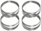 4er SET Bandsägeblatt 1790 x 10 x 0,35 mm 6 ZpZ für Hart/Weich Holz Kunststoff, Sägeband passend für Holzstar HBS 251, passend für HBS261