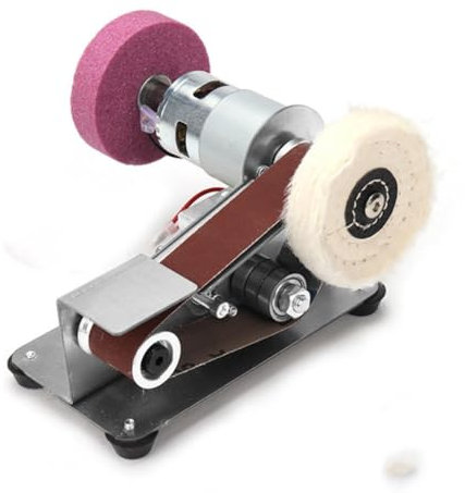 COYEUX Mini Belt Grinder Sharpening Knife, Professional Belt Sander, 7-Speed Adjustment, for DIY Woodworking, Metal Grinding, Knife Making
