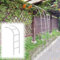 YAVYAV Gartenbogenspalier Aus Edelstahl, Breit 0,7–2,9 M, Halbbogen-Rosenbogen, Rankgitter Kletterhilfe, Für Kletterpflanzen, Mit Sockel, Witterungsbeständig(250 * 240cm(8.2 * 7.9ft))