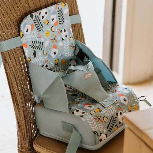 Nuby Sitzerhöhung - einfache Aufbewahrung in einer Tasche - Schaumstoff - Wasserdicht - ab 6 Monaten - mehrfarbig