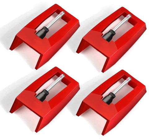 4Pcs Record Player Needle, Premium Record Player Needles Replacement, Upgrade Turntable Stylus for Crosley, Victrola, ION, LP, Enhance Your Vinyl Experience, Needles for Record Player, warm tofu