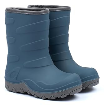 Mikk-line Stivali termici | Stivali invernali in gomma termica | Imbottiti | Impermeabili | Caldi e isolanti | Antivento | Stivali termici in gomma naturale | Ultra Caldi | Stivali da neve