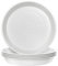 Lot de 5 soucoupes rondes en plastique pour pot de fleurs jusqu'à 20 cm (blanc, extérieur 23 cm)