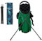 Black Golf Bag Stand Attachment with Screw and Carry Bag - Strengthen Alluminum Alloy Foldable Golf Stand Legs Only - Easy Carry Portable Stand for Golf Bag - Attachable Golf Club Bag Accessories