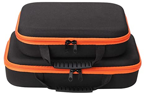 Werkzeugtasche, Tragbare Oxford-Stoff-Verbund-EVA-Bohrmaschine, Heimwerkzeug-Set, Bohrset-Tasche für Elektronische Komponenten, Bohrer, Schrauben, Mini-Schraubendreher, (27x23x8cm)